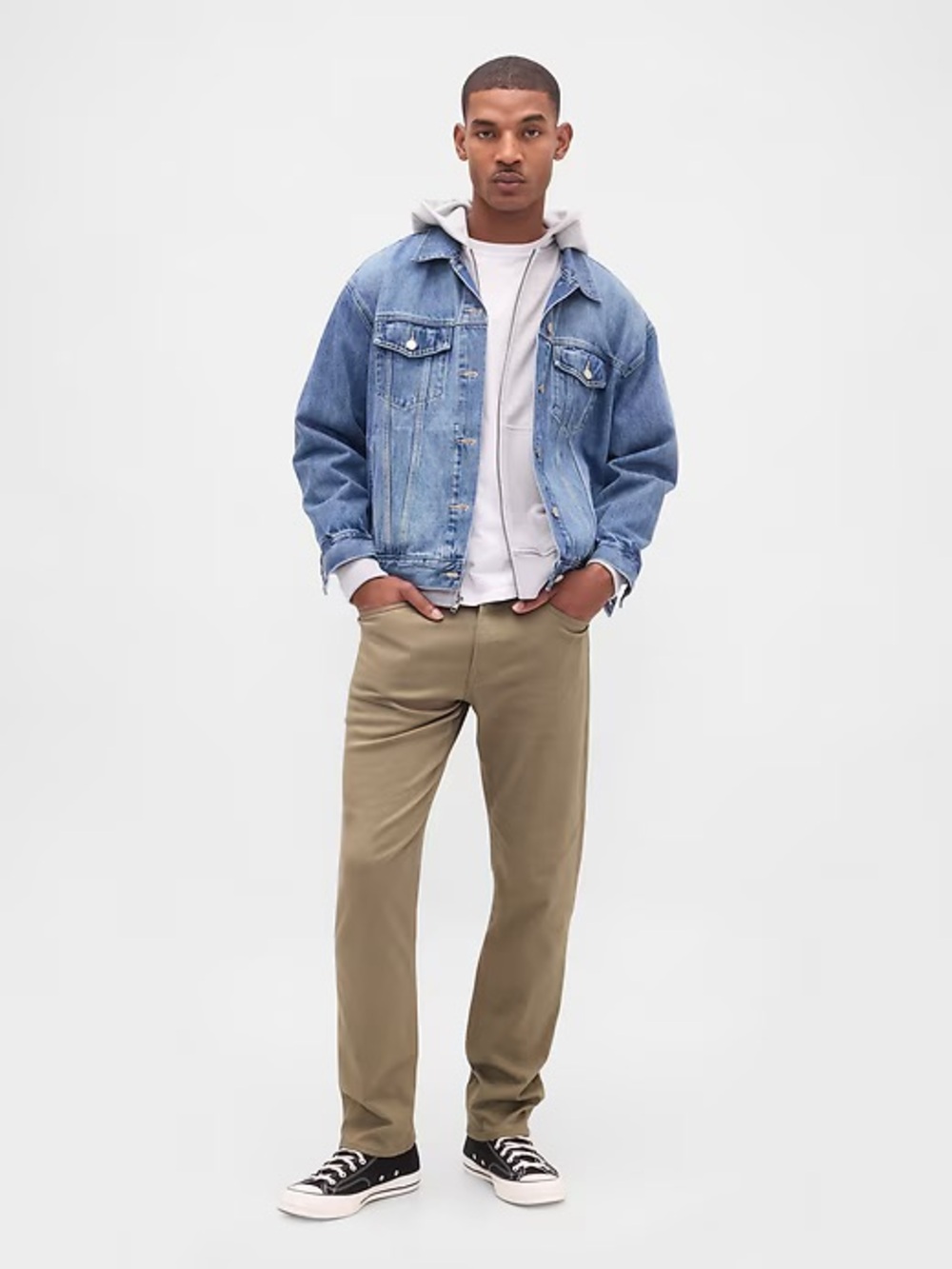 GAP Men's Straight Fit Khaki Jeans